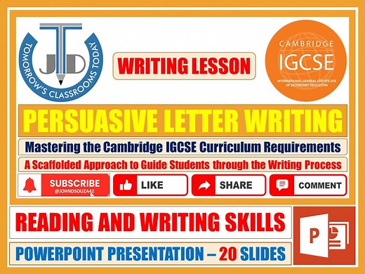 Persuasive Letter Writing for IGCSE | Teaching Resources