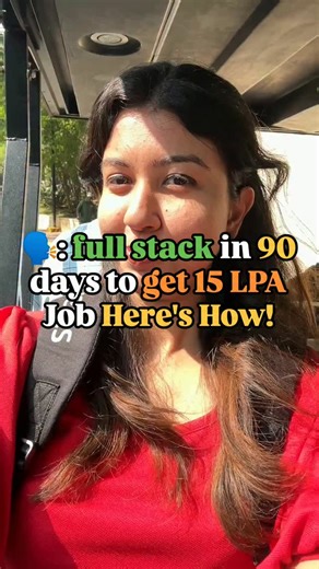 Swati Jha | Tech Content on Instagram: "🚀 From Beginner to 15 LPA Full Stack Developer — in JUST 90 Days! Still lost in random tutorials with no roadmap? 😵‍💫 Let me break it down for you — the exact 3-phase plan to crack top product-based companies with Full Stack skills 👇 👀 Save this plan. Start your journey today. 📲 Follow @swatijha_123 for more placement blueprints, project ideas, and tech career growth tips. Keywords: Full Stack Roadmap, MERN Stack in 90 Days, 15 LPA Job Prep, React De