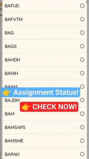 IGNOU Assignment Status Kaise Check Kare 2026
