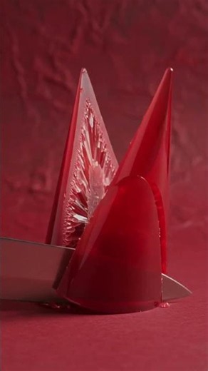 ASMR Satisfying Ruby Red Glass Cutting 💎❤️ (Deep Relaxation & Stress Relief)