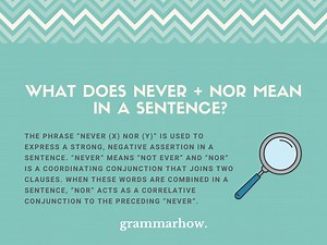 Never   Nor in a Sentence - Meaning & How to Use