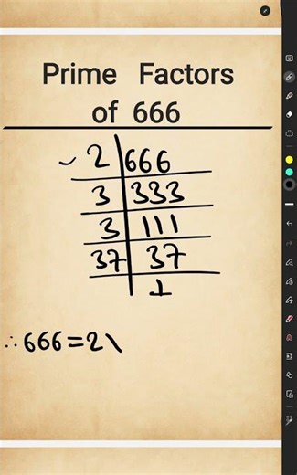 Prime Factors of 666 l Prime Factorization of 666
