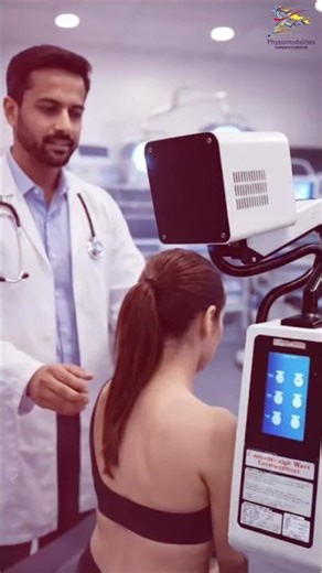 Non-Contact Physiotherapy Treatment 🤯 Terahertz Gyromagnetic Therapy #shorts #physiotherapy