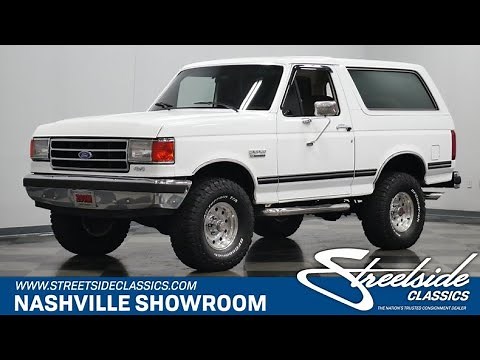 1989 Ford Bronco XLT 4x4 for sale | 2830-NSH