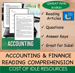 Cost of Idle Resources - Accounting & Personal Finance - Reading Comprehension