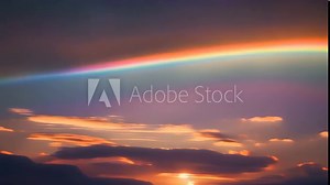 In this stunning time lapse, watch as the ever-changing canvas of the sky paints a masterpiece, complete with drifting clouds and a fleeting rainbow.