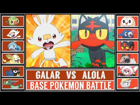 Base Pokémon Battle | ALOLA vs GALAR