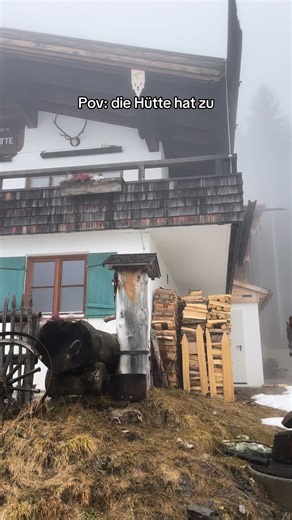 Wandern im Allgäu: Die Hütte hat zu