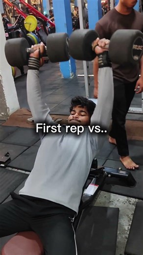 First rep vs last rep 💪😮