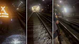 Over 450 T riders evacuated from Blue Line train in tunnel under Boston Harbor