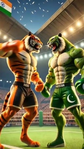 Indian tiger fighting#cartoon #video