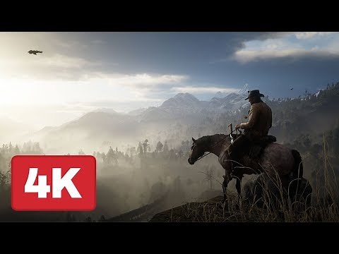 Riding Across the Beautiful Red Dead Redemption 2 Map (4K)