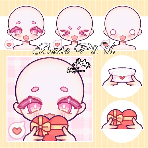 Colored Anime Chibi Base | Digital Drawing Base | Ready-to-use Poses - Etsy