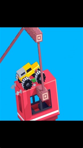 Balancing a Truck on a Cable Car | Drive Mad #drivemad #shorts