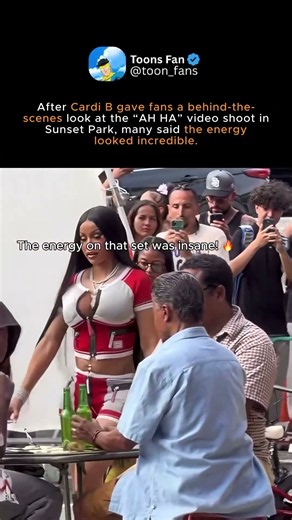 Cardi B gave fans a behind-the-scenes look at the “AH HA” #CardiB #AHHA