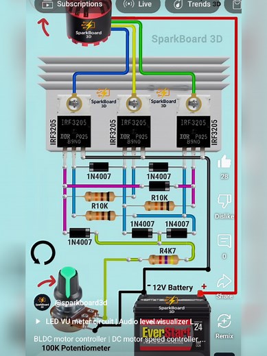 BLDC Motor Controller Circuit Explained