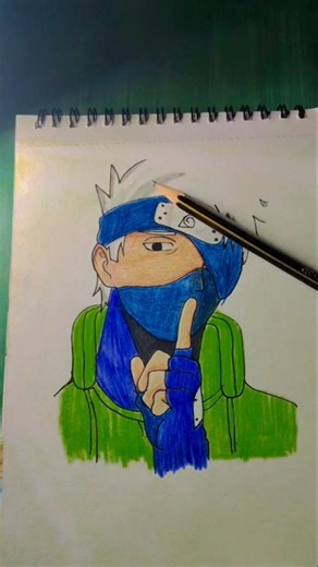 wait for kakashi🤩 #drawing #art #shorts #trending #viral #fypシ #kakashi