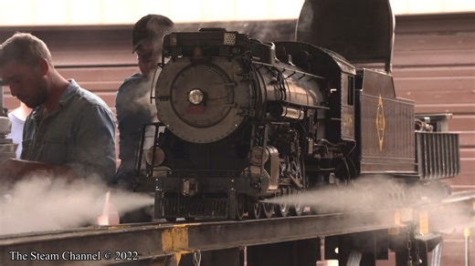 An Erie Pacific steams out of the steam service area at the Illinois Live Steamers. | The Steam Channel