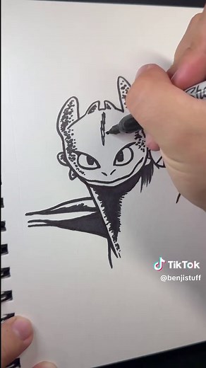 How to Draw Toothless from How to Train Your Dragon
