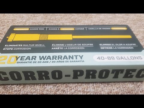 install and test corro-protech (anode rod)