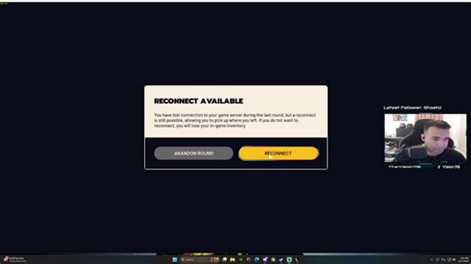 Reconnect from Stream/Game Crash, W.