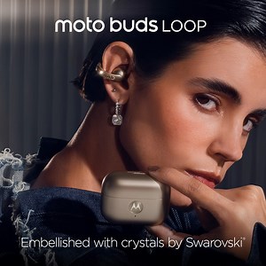 Experience the art of sound with the new moto buds loop 🎶 Featuring Sound by Bose, moto ai integration, and a long-lasting battery, with crystals by Swarovski® ✨ Buy now: https://bit.ly/4lfCyfD | Motorola