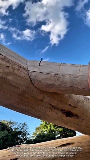 Master Log Cabin Joinery Techniques #Woodworking #LogCabin #Construction