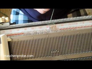 Socken auf der Strickmaschine: Die Spitze