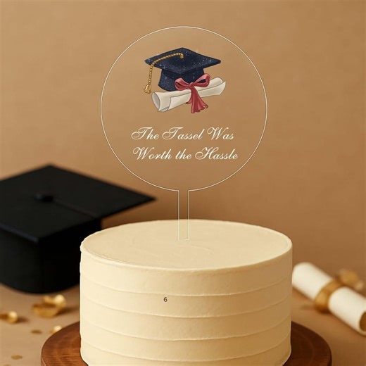 Graduation Grad Class Congrats Graduate Cap Diploma Graduating Cake Topper Top Personalized Centerpiece Decor Display | Celebrate & Party! - Etsy