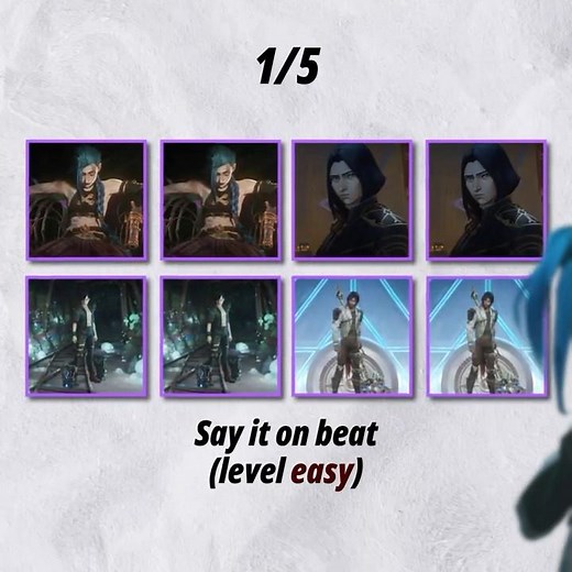 Say it on beat (Easy level) | Jinx (Arcane) | Say it on Beat (nocktickvel)