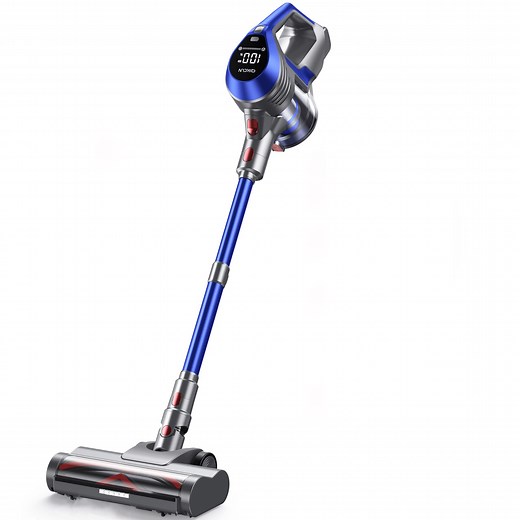 Cordless Stick Vacuum Cleaner, 18Kpa Powerful Suction, Smart LED Display, for Pet Hair, Hard Floors & Low-Pile Carpets