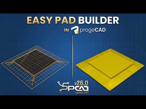 How to Create a Grading Platform in ProgeCAD| SPCAD Pad Builder Tutorial