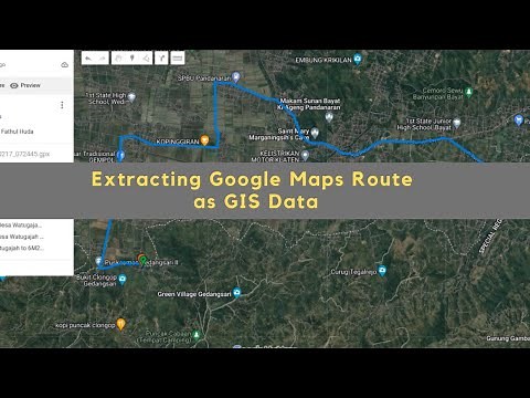 Extracting Google Maps Route as GIS Data