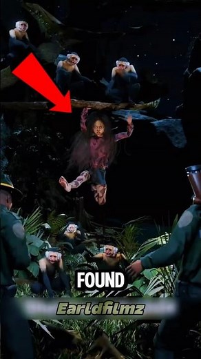 This child survived by living with monkeys in the jungle 🐒😱