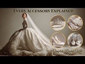 Every Wedding Dress Accessory Explained in 13 Minutes | Veils, Gloves, Belts, Capes & More