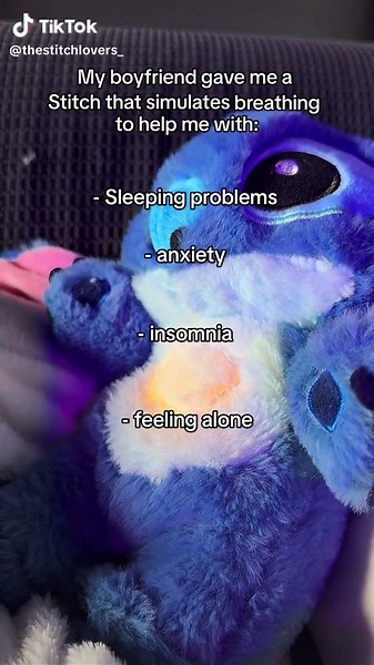 The best Stitch stuffed animal that will never let you down and will help you get through a tough time #stitch #lilostitch #liloandstitch #ohana This Stitch stuffed animal simulates breathing, complete with breathing sounds and lullaby music. It is very relaxing and perfect for better sleep, anxiety, insomnia, or as a gift for your daughter or girlfriend for lilo and stitch fans lilo stitch lover