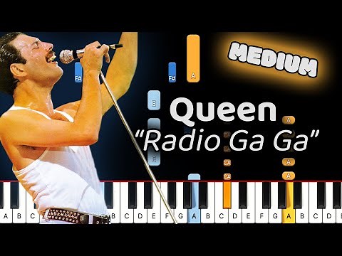 Queen Radio Ga Ga Piano Tutorial! (Medium)