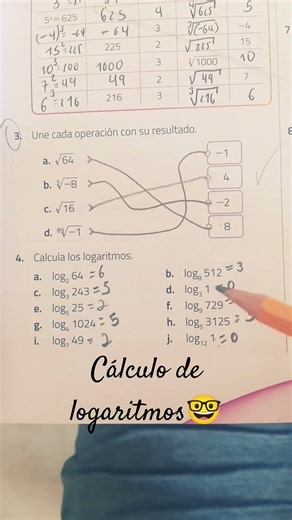 Cálculo de logaritmos 🤓 #matematicas #algebraicamente #exponenciales #maths #mathematica