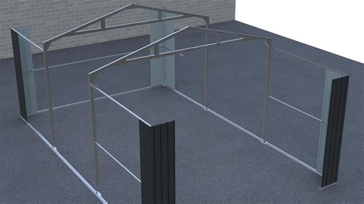 Watch 12x20 Metal Garage 3D Assembly Demo on Amazon Live
