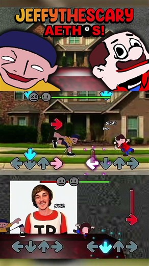 Friday Night Funkin' JEFFY THE SCARY (AETHOS) by EmzyMP3 #shorts #aethos