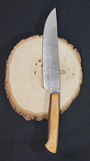 1095 Damascus steel chef knife