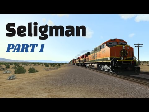 Needles, CA to Seligman, AZ part 1 - BNSF Seligman Sub - Intermodal Train - Run 8 Train Simulator