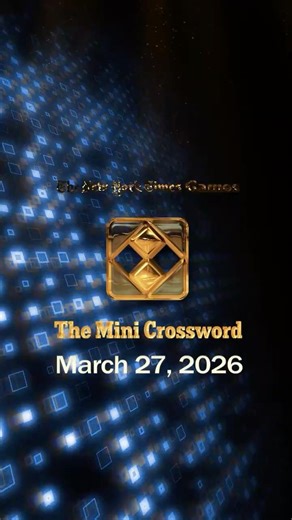 NYT Mini X-Word 3/27/26 | #nytcrosswordanswers #wordpuzzlegame #crosswordpuzzles