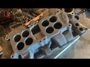 Polishing aluminium intake manifold part 1