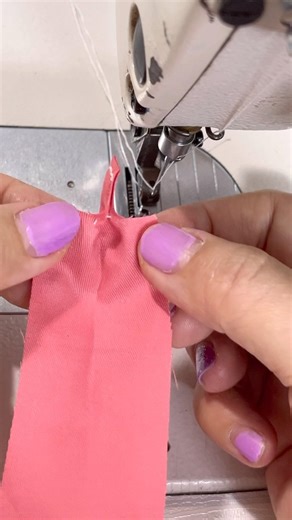 new technique for turning fabric inside out #sewing #sewinghacks #sewingtutorial