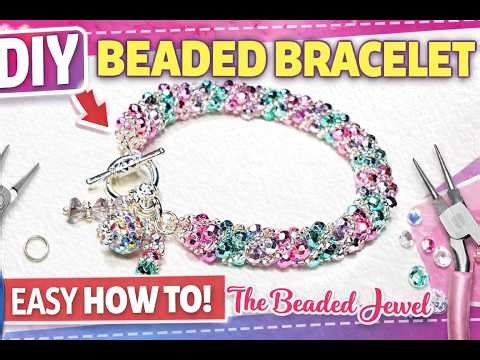 DIY Pastel Colors Russian Spiral Bracelet | Easy Beaded Jewelry Making