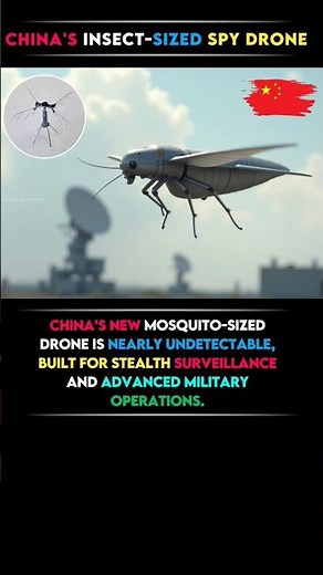 China's Cutting-Edge Spy Technology: The Insect-Sized Drone! 🕵️‍♂️