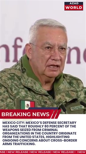 Mexico Says Majority of Cartel Weapons Come from United States #breakingnews #newsalert #mexico