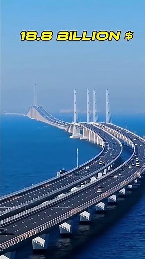 👉 World’s Longest Sea Bridge 😳 Cars Go Underwater!