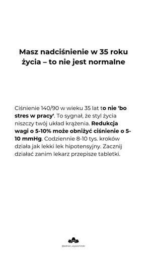 Masz nadciśnienie w 35 roku życia – to nie jest normalne